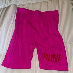 Rumble boxing ribbed shorts never worn